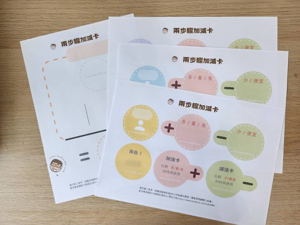 兩步驟加減卡